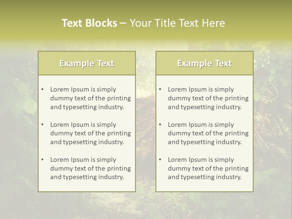 Land Park Season PowerPoint Template