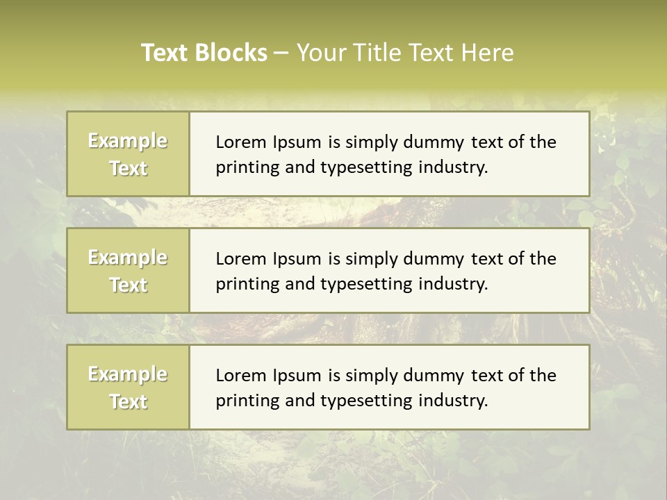 Land Park Season PowerPoint Template