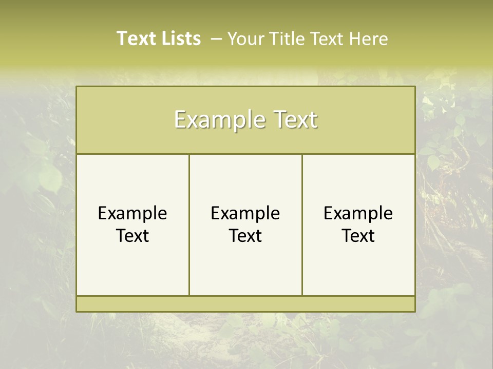 Land Park Season PowerPoint Template