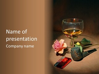 Pink Wood Glass PowerPoint Template