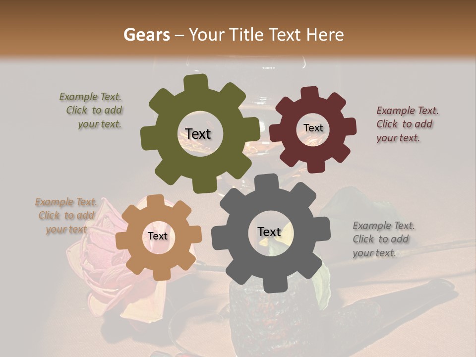 Pink Wood Glass PowerPoint Template