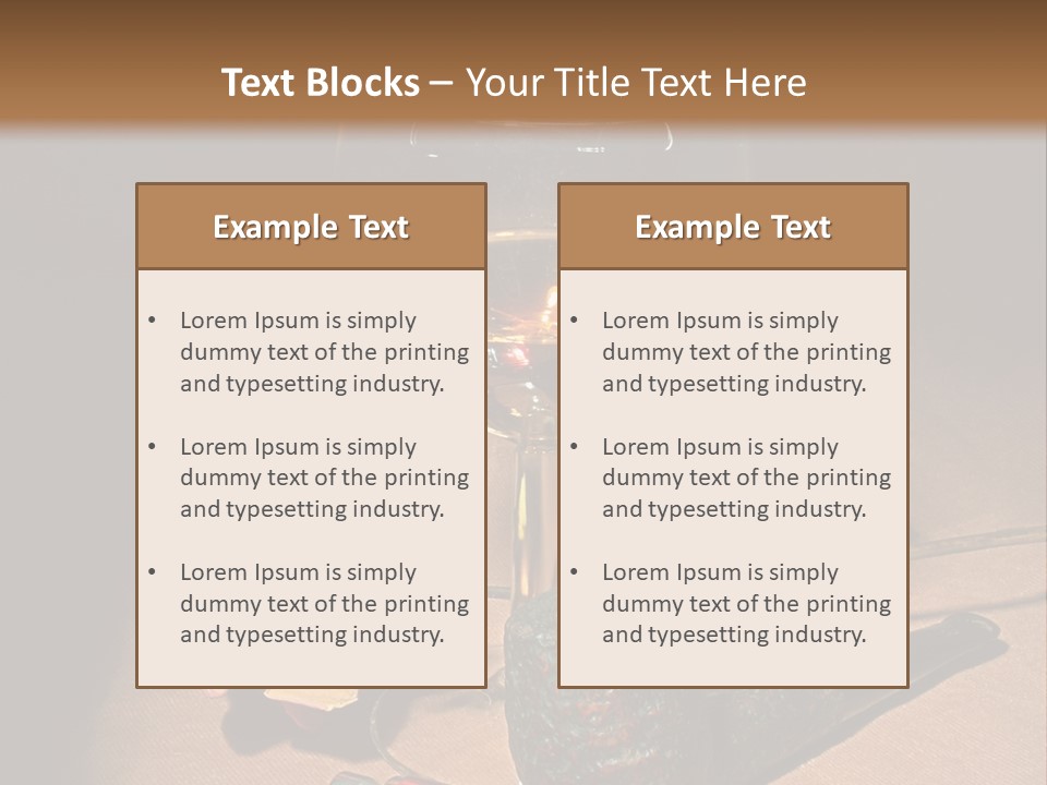 Pink Wood Glass PowerPoint Template