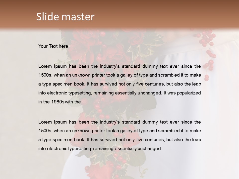 Softness Reception Colorful PowerPoint Template