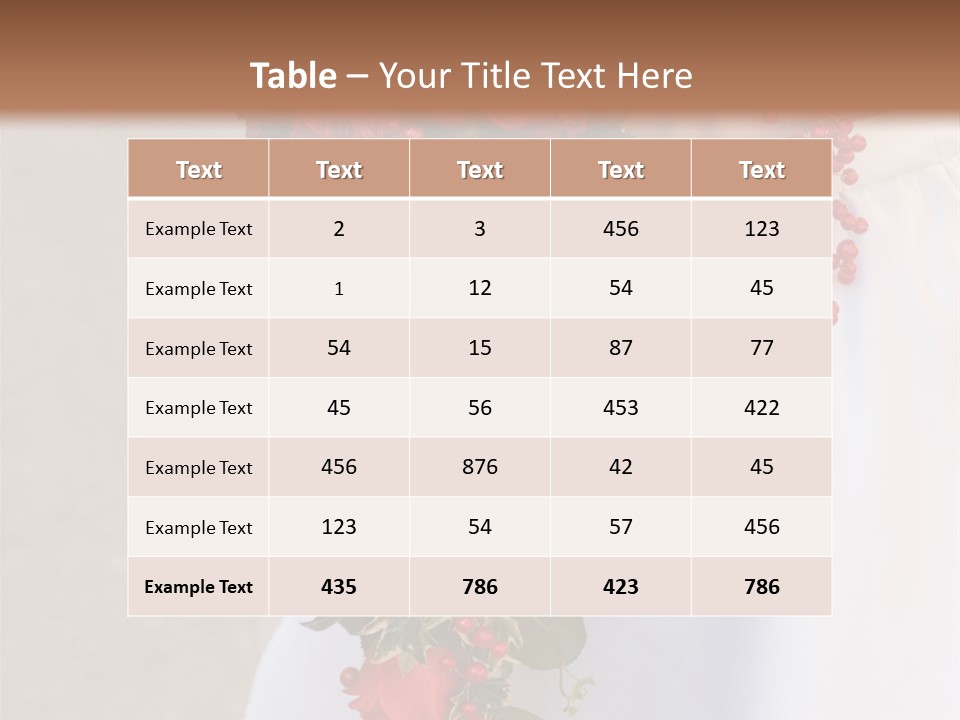 Softness Reception Colorful PowerPoint Template