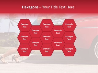 Red Street Broken Down PowerPoint Template