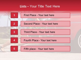 Red Street Broken Down PowerPoint Template