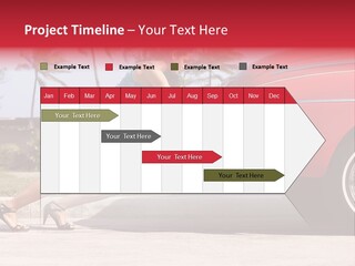Red Street Broken Down PowerPoint Template