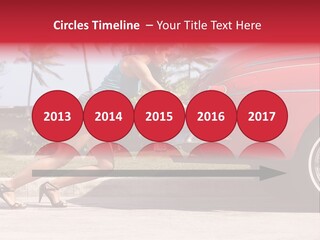 Red Street Broken Down PowerPoint Template