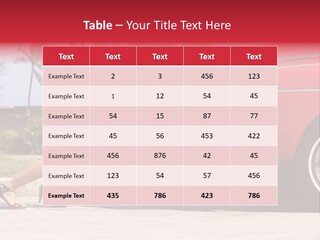 Red Street Broken Down PowerPoint Template