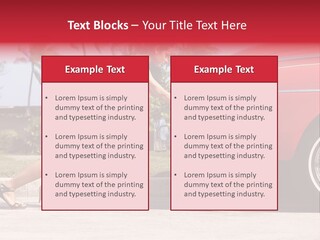 Red Street Broken Down PowerPoint Template