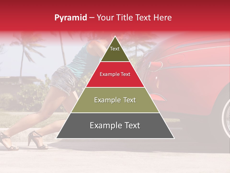Red Street Broken Down PowerPoint Template