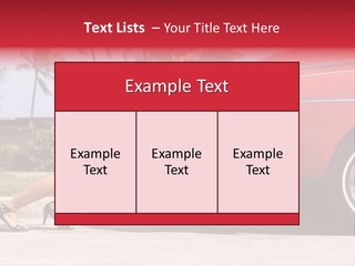Red Street Broken Down PowerPoint Template