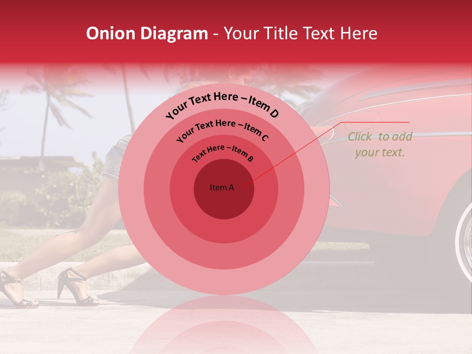 Red Street Broken Down PowerPoint Template