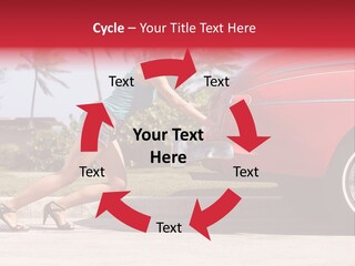 Red Street Broken Down PowerPoint Template