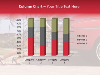 Red Street Broken Down PowerPoint Template