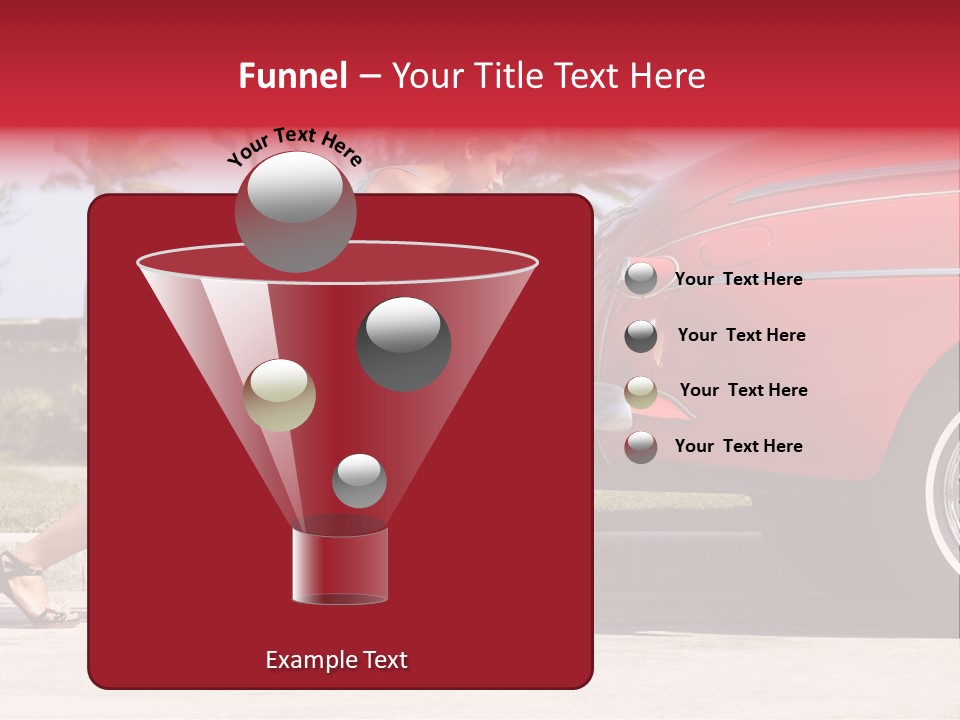 Red Street Broken Down PowerPoint Template