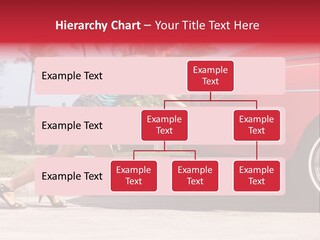 Red Street Broken Down PowerPoint Template