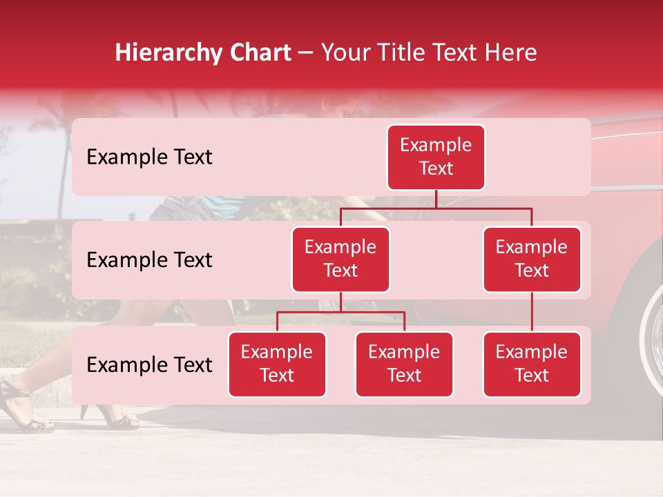 Red Street Broken Down PowerPoint Template