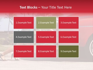 Red Street Broken Down PowerPoint Template