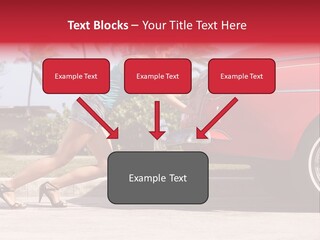 Red Street Broken Down PowerPoint Template