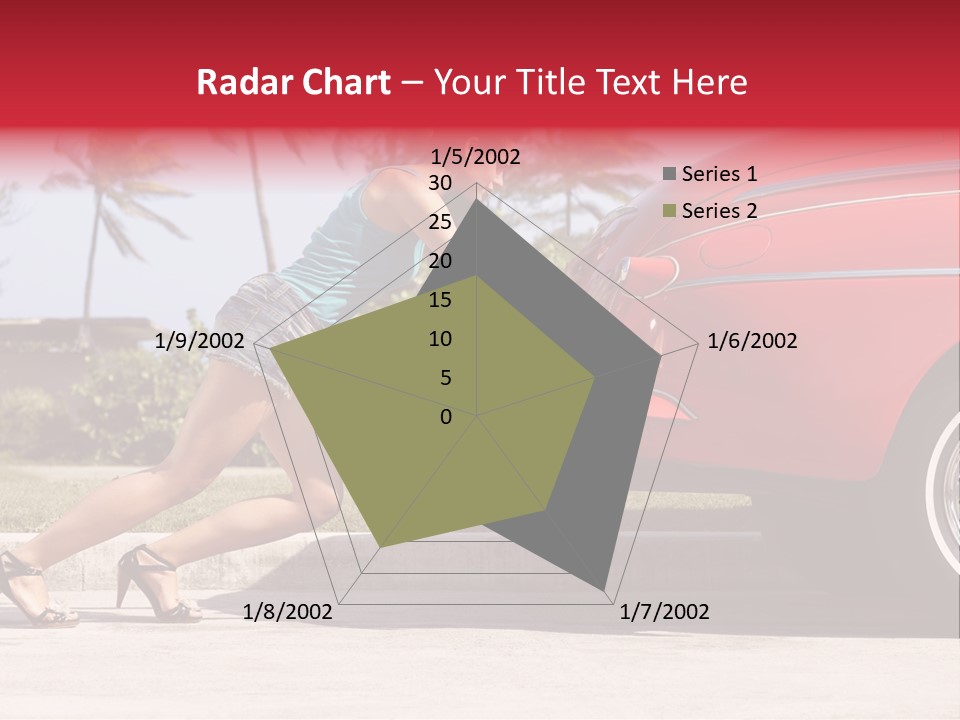 Red Street Broken Down PowerPoint Template
