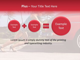 Red Street Broken Down PowerPoint Template