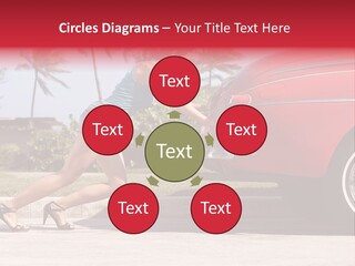 Red Street Broken Down PowerPoint Template