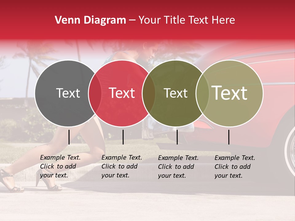 Red Street Broken Down PowerPoint Template