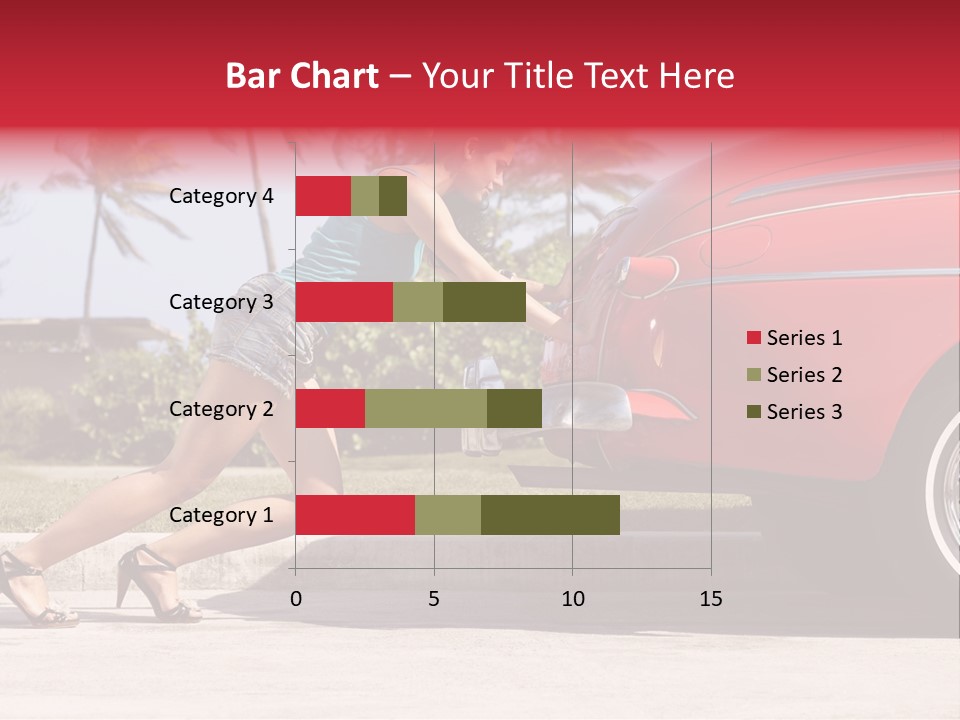 Red Street Broken Down PowerPoint Template