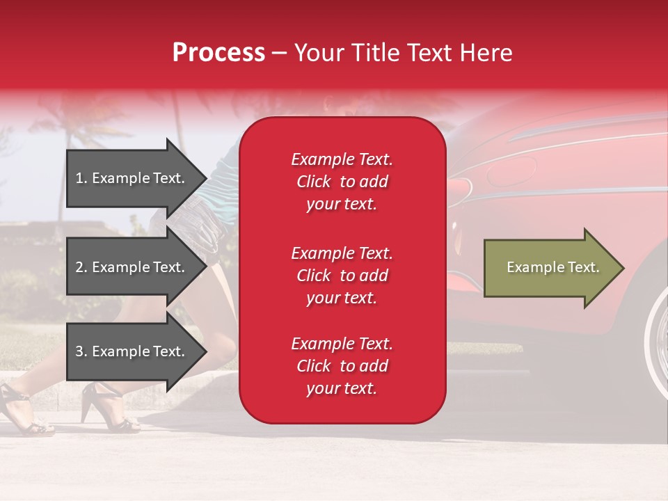 Red Street Broken Down PowerPoint Template