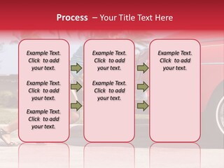 Red Street Broken Down PowerPoint Template