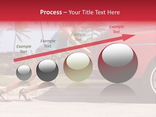 Red Street Broken Down PowerPoint Template