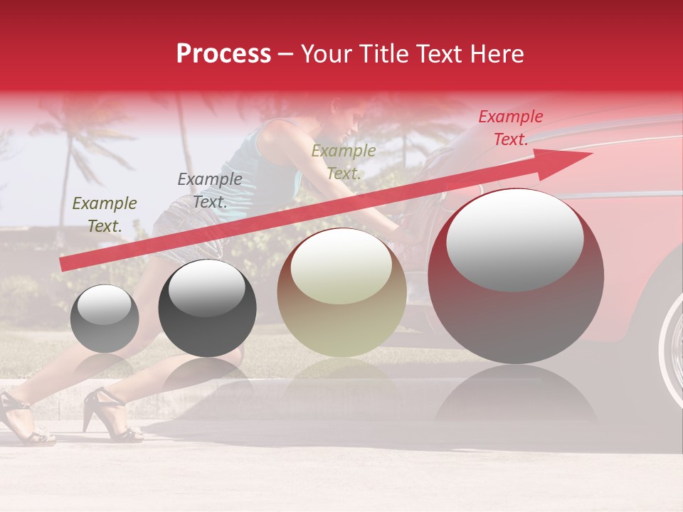 Red Street Broken Down PowerPoint Template