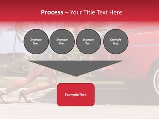 Red Street Broken Down PowerPoint Template