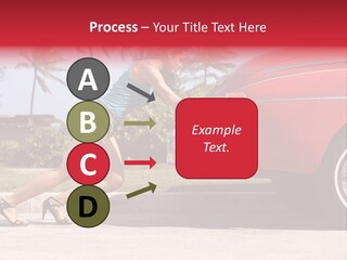 Red Street Broken Down PowerPoint Template