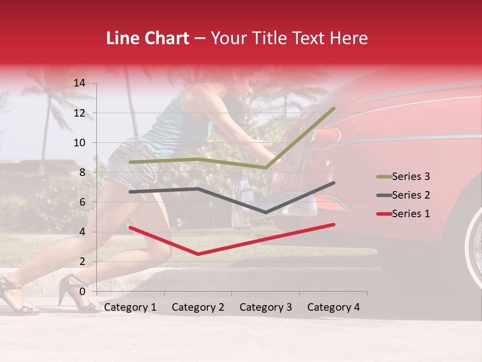 Red Street Broken Down PowerPoint Template