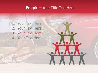 Red Street Broken Down PowerPoint Template
