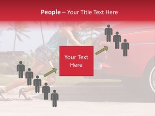 Red Street Broken Down PowerPoint Template