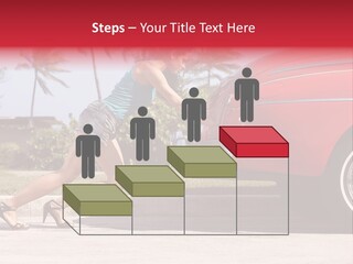 Red Street Broken Down PowerPoint Template