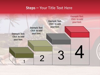 Red Street Broken Down PowerPoint Template