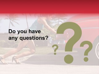 Red Street Broken Down PowerPoint Template
