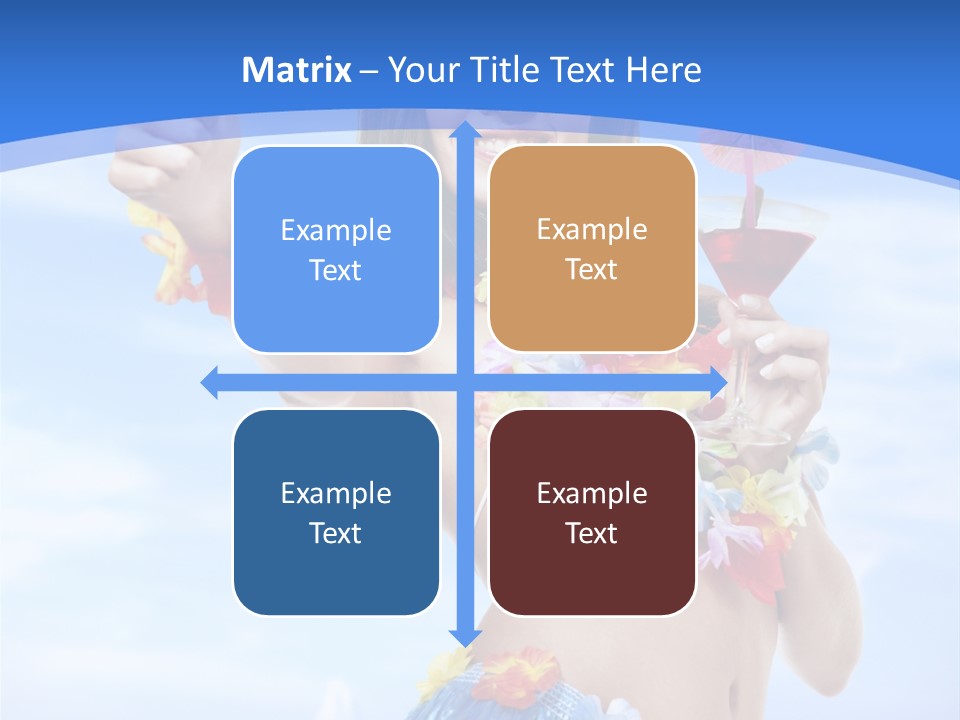 Shore Tropical Sun PowerPoint Template