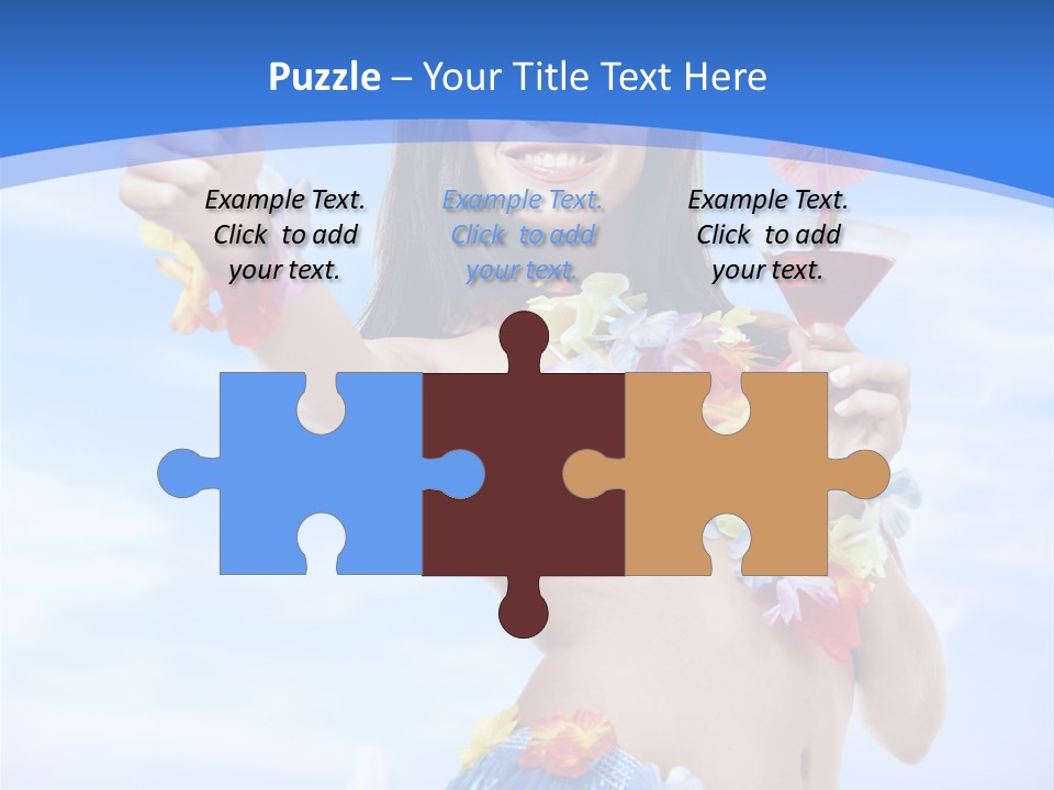 Shore Tropical Sun PowerPoint Template