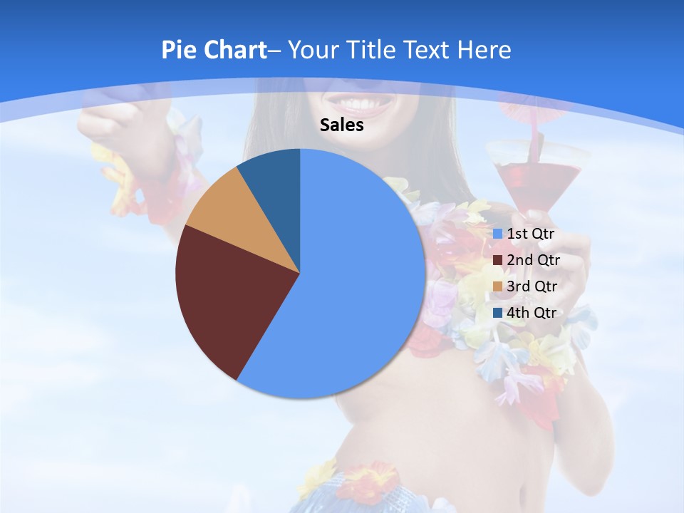 Shore Tropical Sun PowerPoint Template