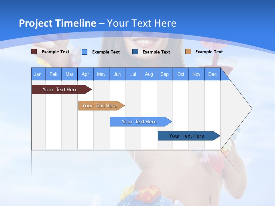 Shore Tropical Sun PowerPoint Template