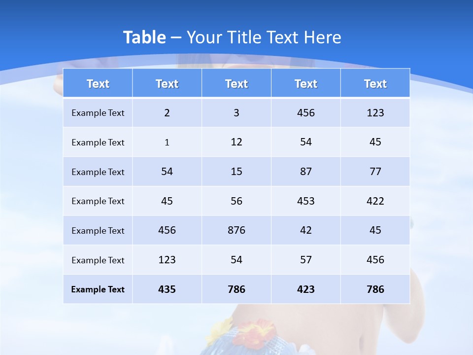 Shore Tropical Sun PowerPoint Template