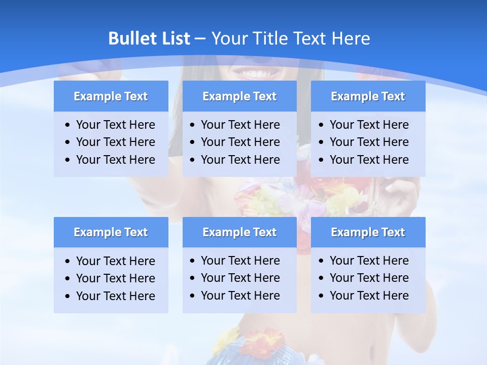 Shore Tropical Sun PowerPoint Template