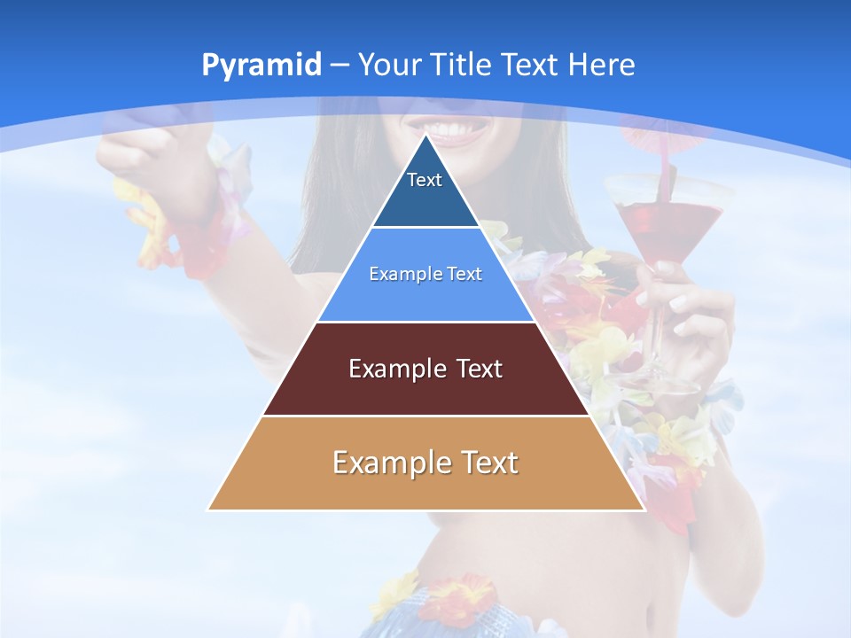 Shore Tropical Sun PowerPoint Template