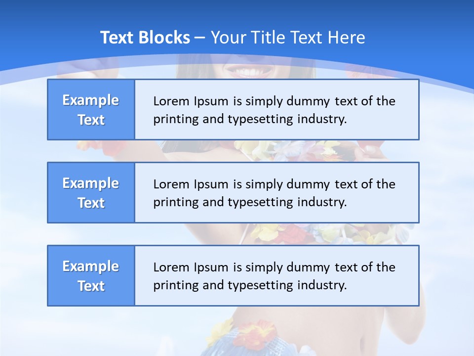 Shore Tropical Sun PowerPoint Template