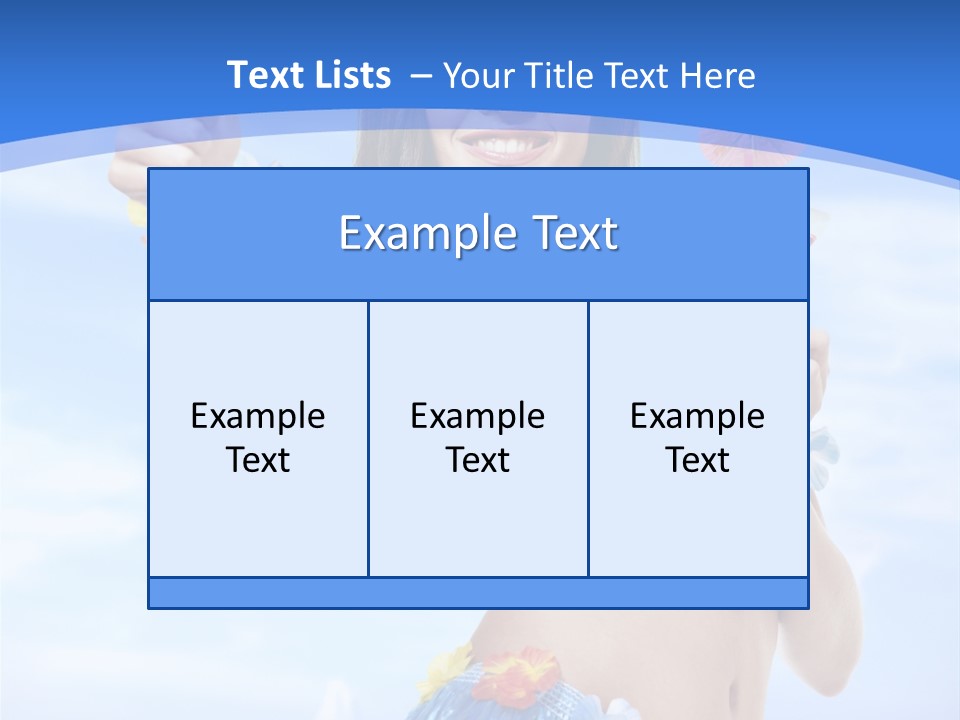 Shore Tropical Sun PowerPoint Template